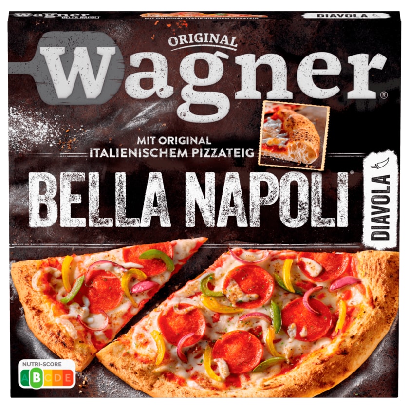 Original Wagner Ernst Wagners Bella Napoli Diavola Pizza tiefgefroren 430g